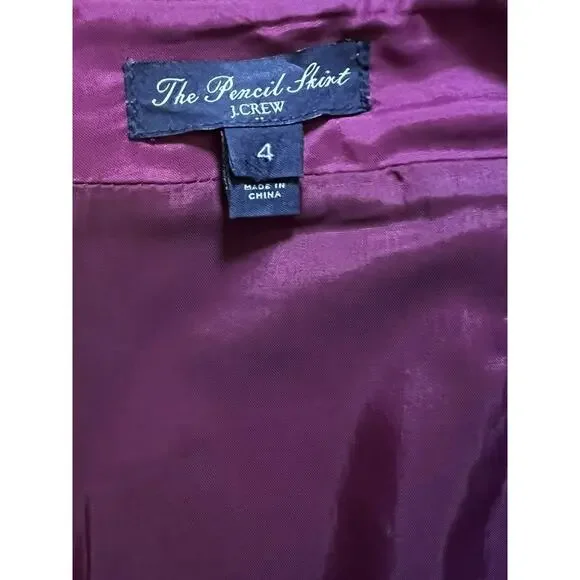 J. Crew Factory Womens Preppy Career Wool Blend The Pencil Skirt Size 4 - Picture 9 of 9